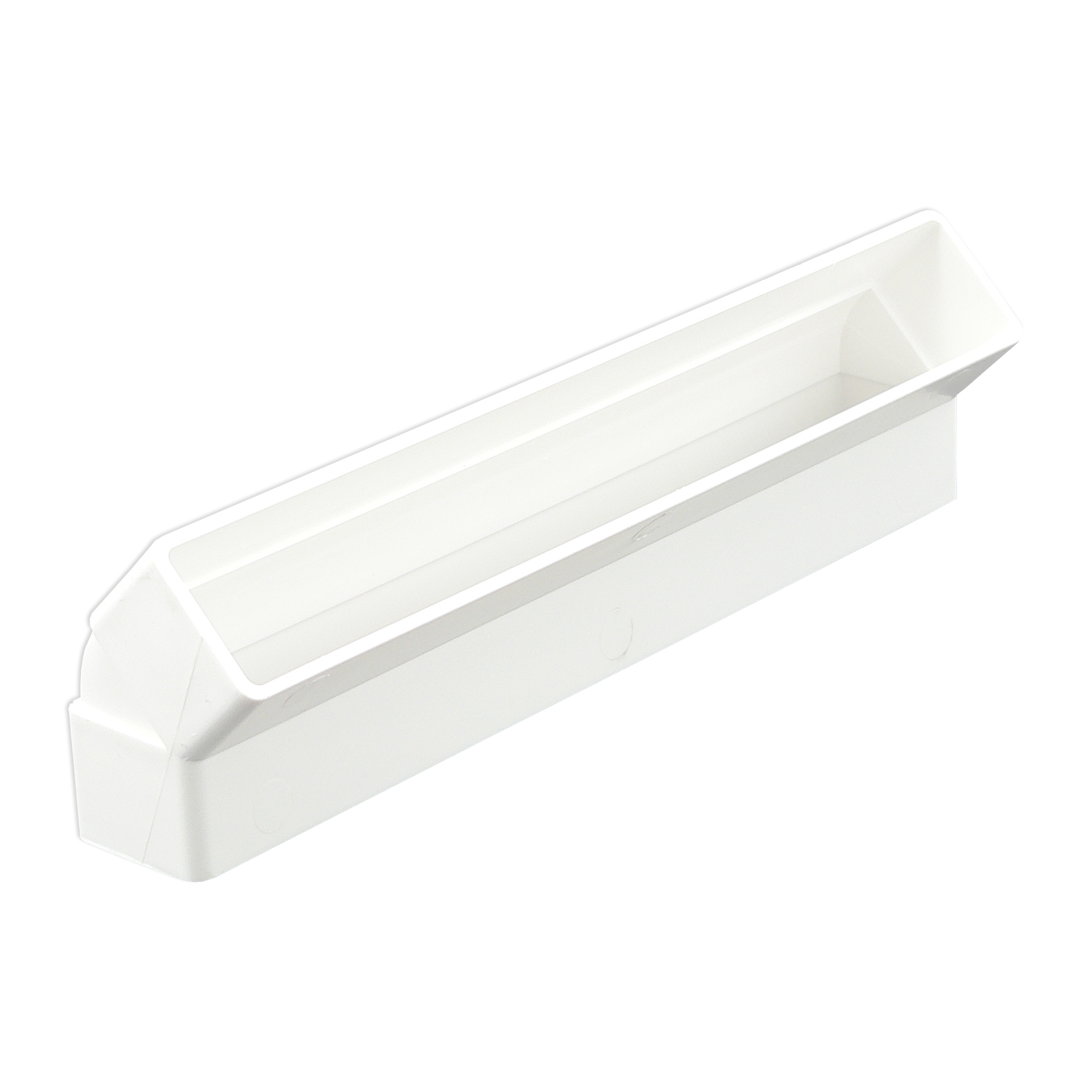 Cot 45° vertical rectangular plastic 308x29 mm