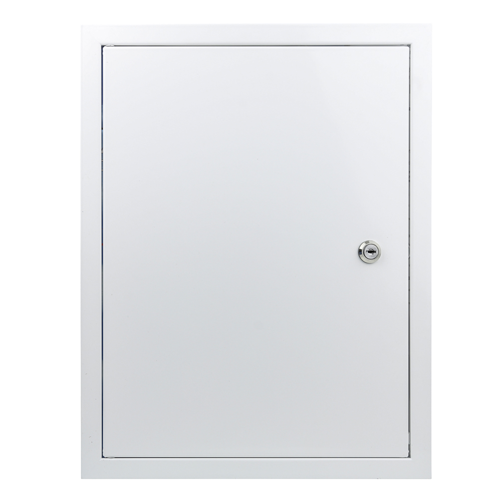 Ușa de vizitare metalică cu încuietoare 600x800 mm, albă