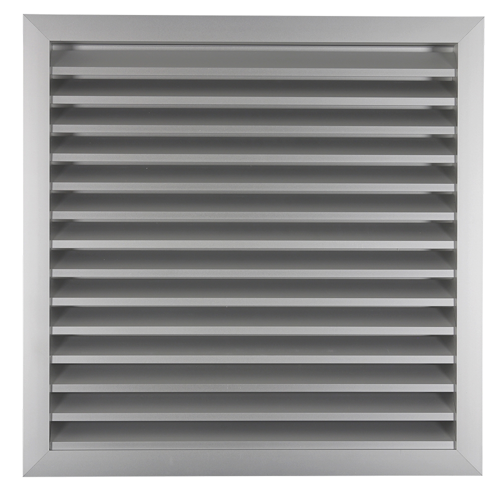 Grilă de ventilație din aluminiu cu lamele fixe, 500x500 mm 
