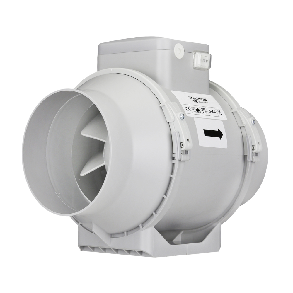 Ventilator de tubulatură cu comutator viteză și întrerupător Dalap AP PROFI Ø 100 mm