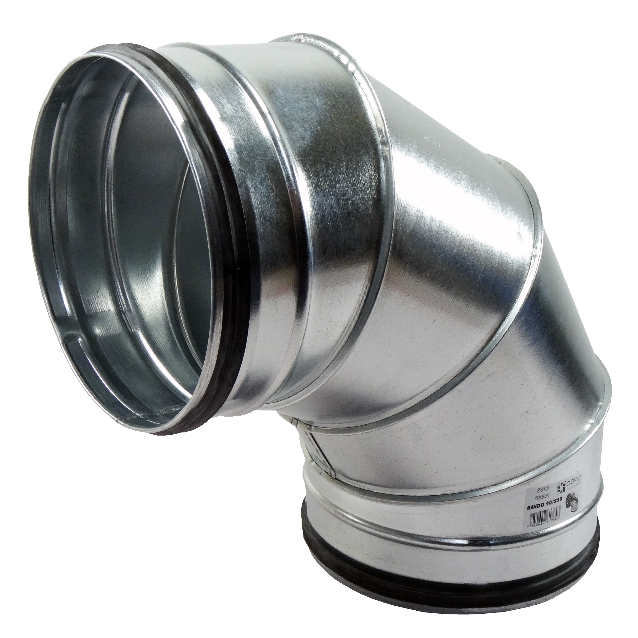 Cot 90° metalic circular cu cauciuc de etanșare Ø 315 mm