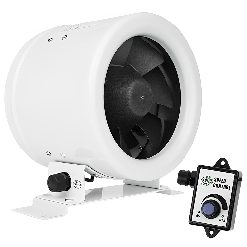Ventilator pentru conducte Dalap MF150 EC cu motor de economisire a energiei și regulator de viteză, Ø 150 mm