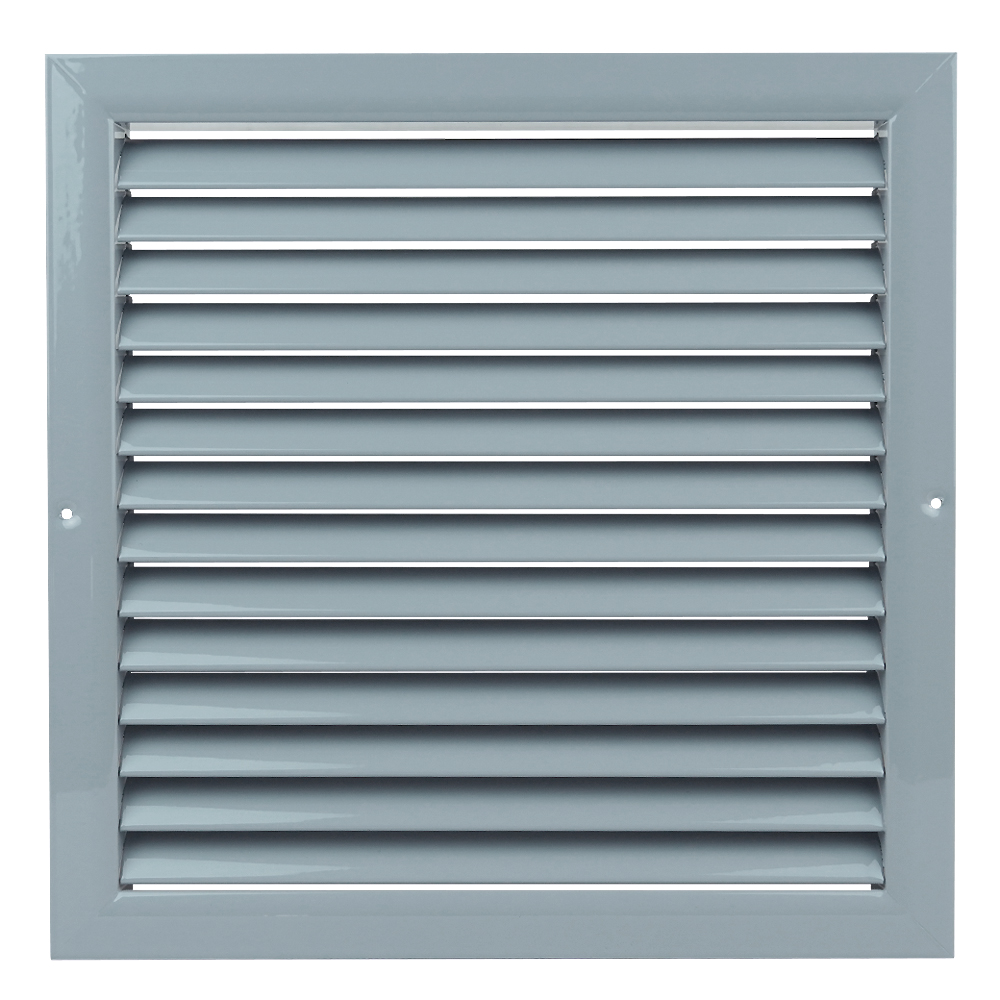 Grilă de ventilație din aluminiu extrudat de înaltă calitate 350x350 mm, gri