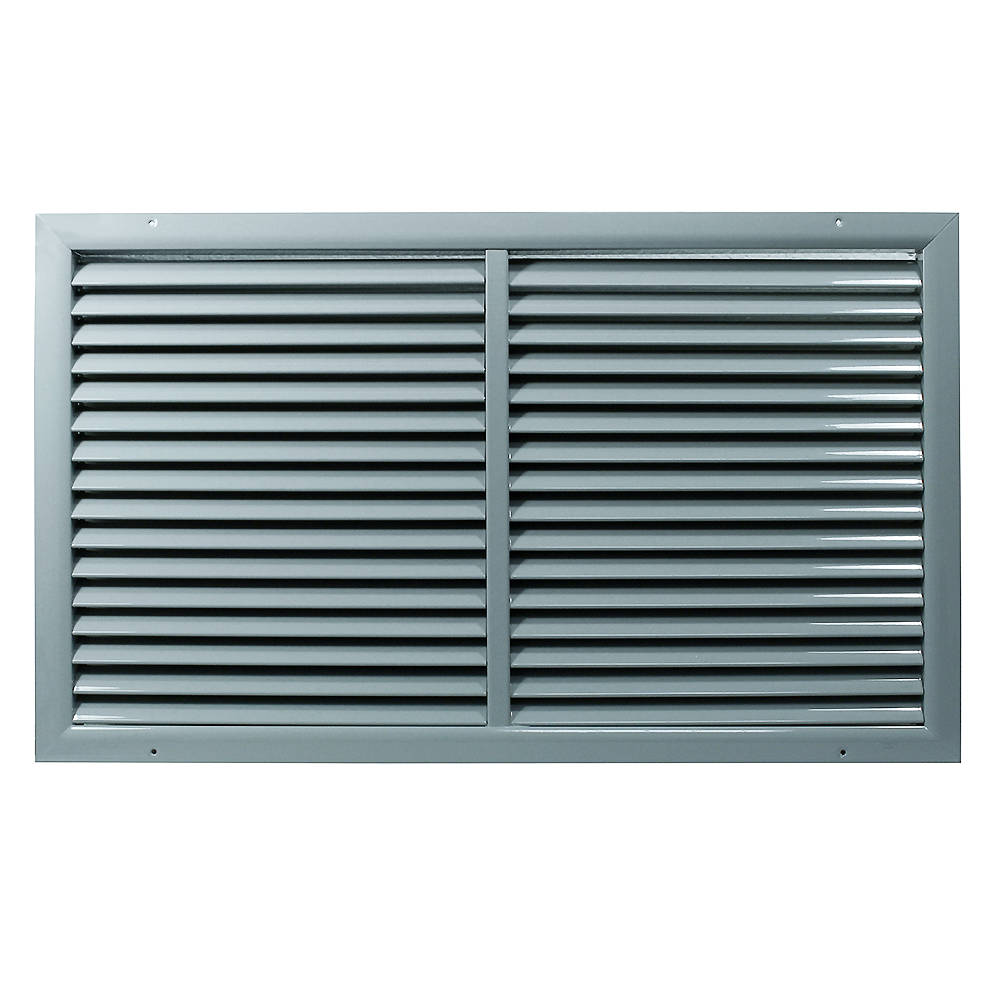 Grilă de ventilație din aluminiu extrudat de înaltă calitate cu armare 800x600 mm, gri