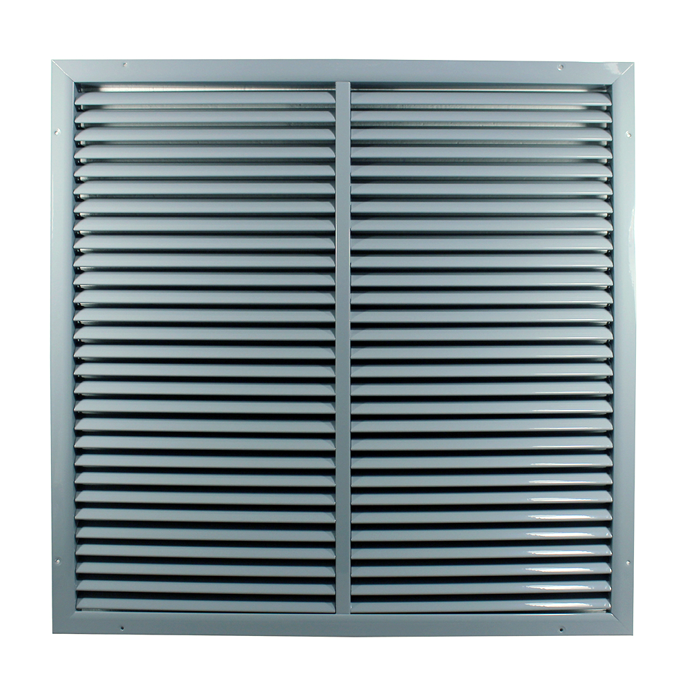 Grilă de ventilație din aluminiu extrudat de înaltă calitate cu armare 500x500 mm, gri