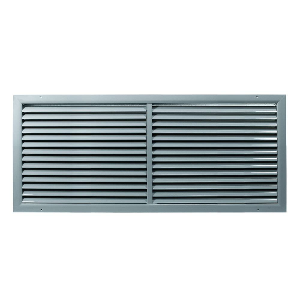 Grilă de ventilație din aluminiu extrudat de înaltă calitate cu armare 600x200 mm, gri