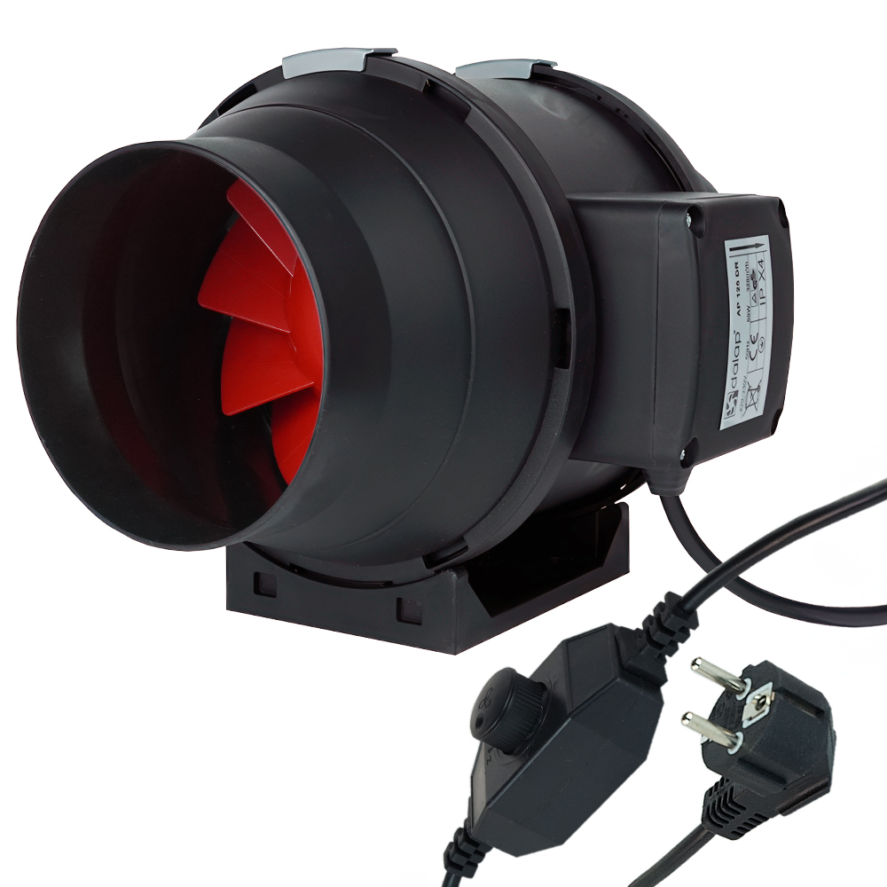 Ventilator axial de conductă Dalap AP 125 DR cu regulator de turație, Ø 125 mm