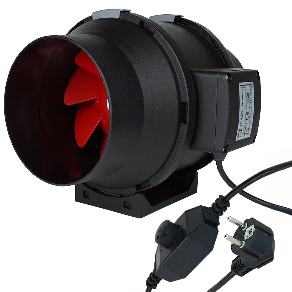 Ventilator axial de conductă Dalap AP 150 DR cu regulator de turație, Ø 150 mm