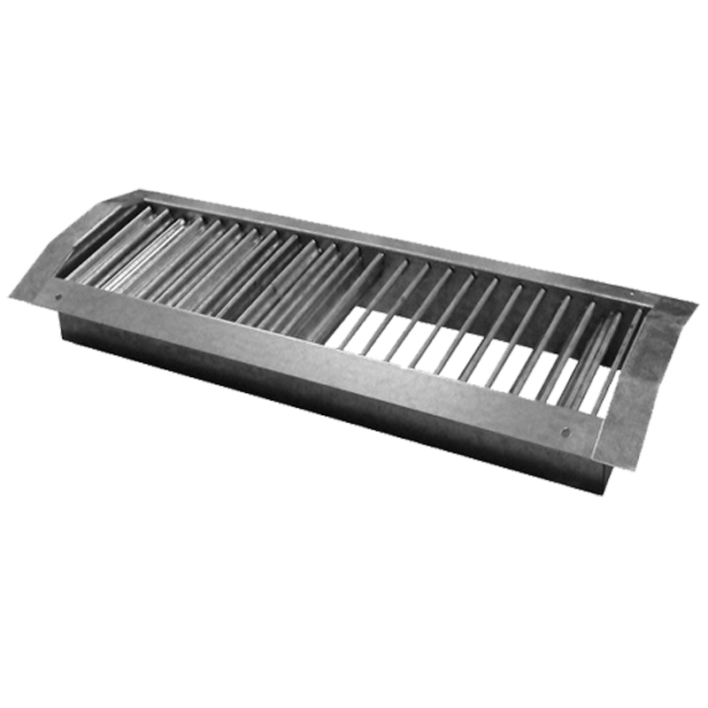 Grila metalică la conductă cu lamele reglabile 825x75 mm