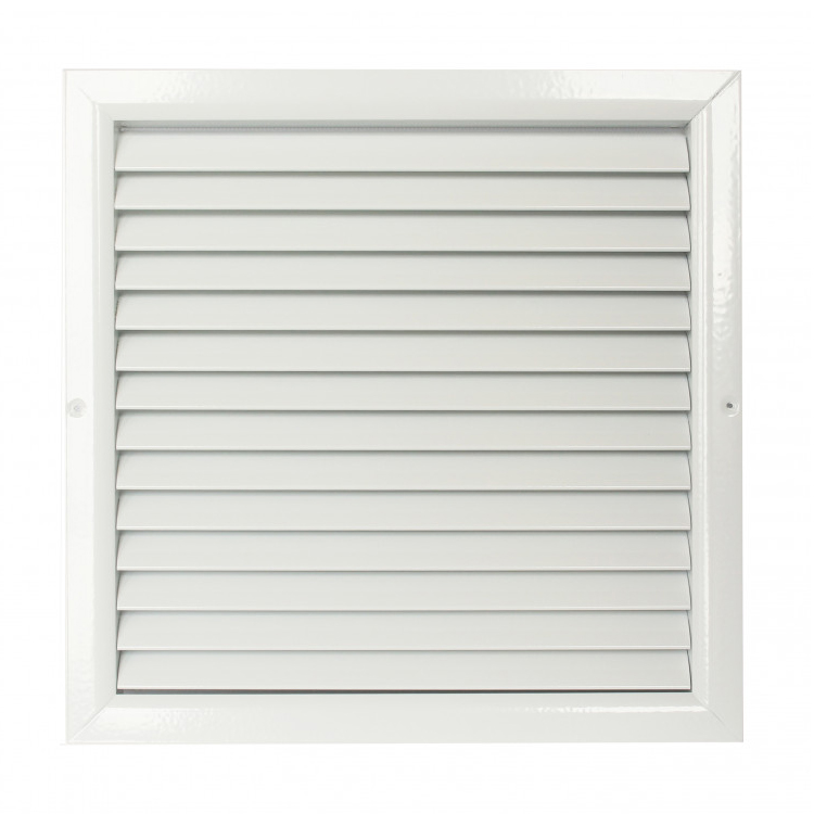 Grilă de ventilație din aluminiu extrudat de înaltă calitate 400x400 mm, albă
